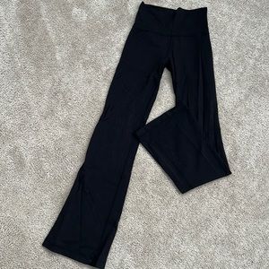 Lululemon High Rise Flare Pants; 0 or 2; Used (decent condition)